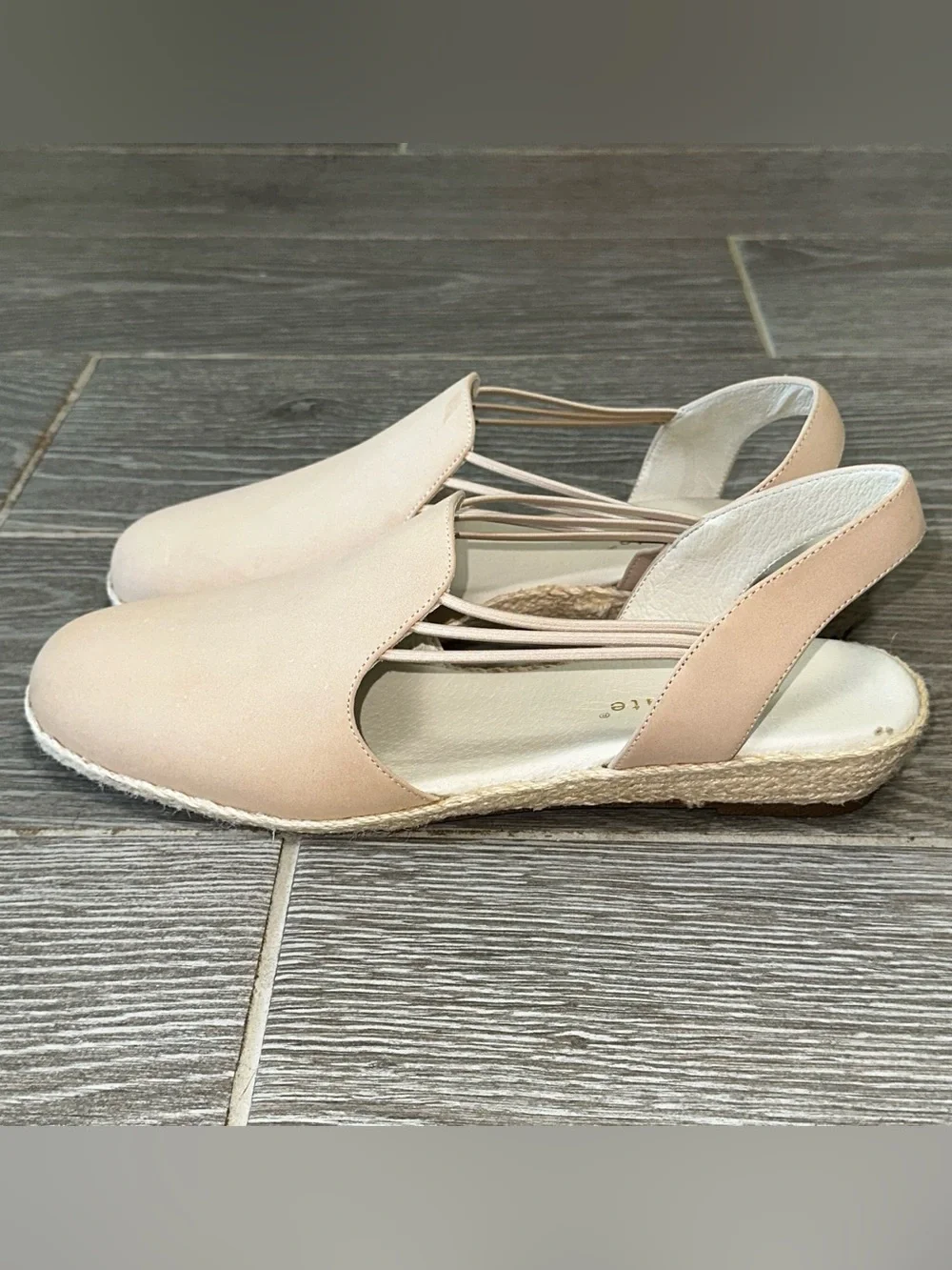 David Tate Nelly Women’s 12 Cream Slingback Closed Toe Espadrille Sandal Cottage